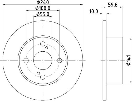 Mintex MDC1737 - Disque de frein cwaw.fr