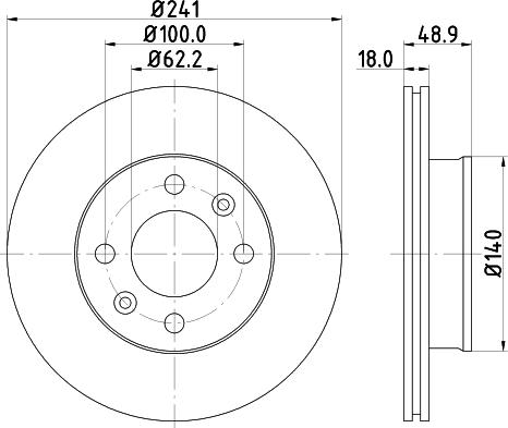 Mintex MDC1725C - Disque de frein cwaw.fr