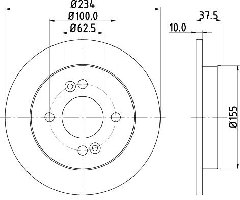 Mintex MDC1726 - Disque de frein cwaw.fr