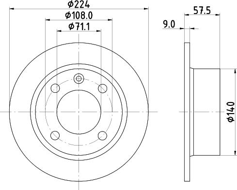 Mintex MDC802 - Disque de frein cwaw.fr