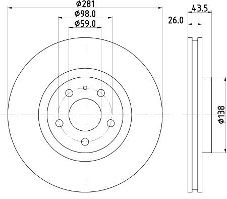 Mintex MDC810 - Disque de frein cwaw.fr