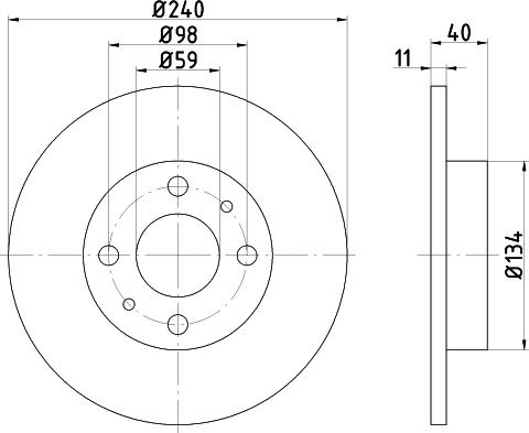 Mintex MDC836 - Disque de frein cwaw.fr