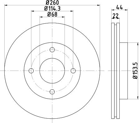 Mintex MDC83054C - Disque de frein cwaw.fr