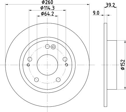 Mintex MDC83057C - Disque de frein cwaw.fr