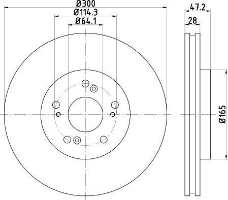 Mintex MDC82511C - Disque de frein cwaw.fr