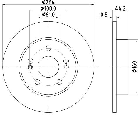 Mintex MDC875 - Disque de frein cwaw.fr