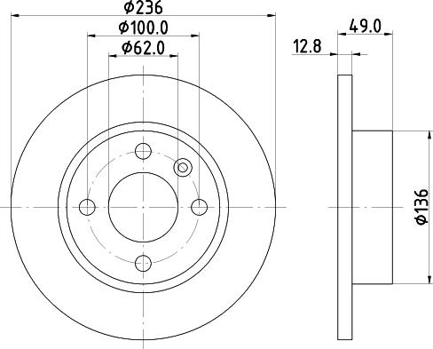 Mintex MDC876 - Disque de frein cwaw.fr