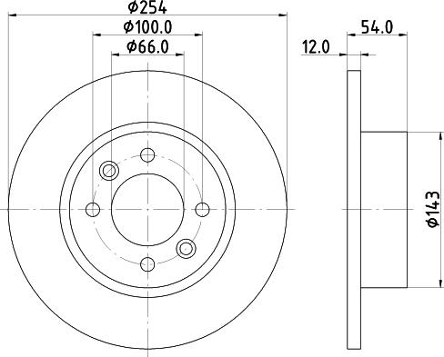 Mintex MDC870 - Disque de frein cwaw.fr