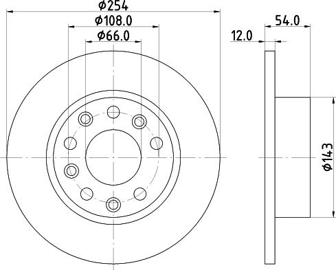 Mintex MDC871 - Disque de frein cwaw.fr