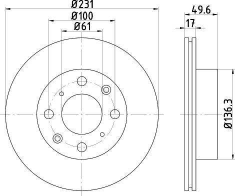 Mintex MDC342 - Disque de frein cwaw.fr