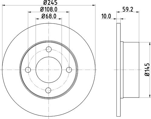 Mintex MDC369 - Disque de frein cwaw.fr