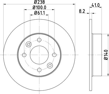 Mintex MDC364 - Disque de frein cwaw.fr