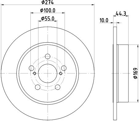 Mintex MDC3025C - Disque de frein cwaw.fr