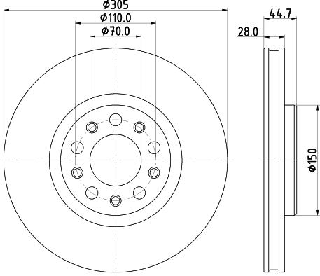 Mintex MDC2997C - Disque de frein cwaw.fr