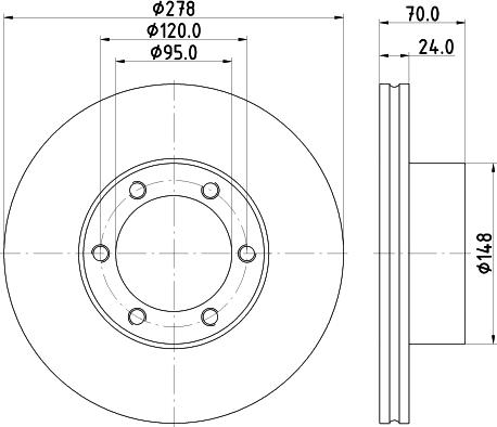 Mintex MDC290 - Disque de frein cwaw.fr