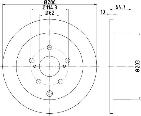 Mintex MDC2445 - Disque de frein cwaw.fr