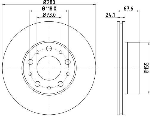 Mintex MDC2686 - Disque de frein cwaw.fr