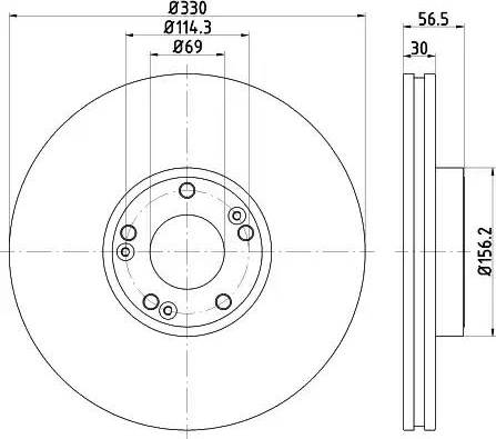 Mintex MDC2674 - Disque de frein cwaw.fr