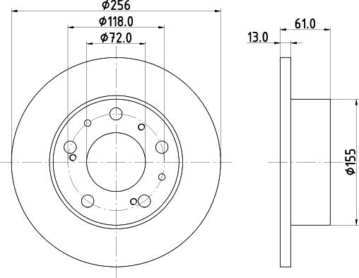 Mintex MDC267 - Disque de frein cwaw.fr