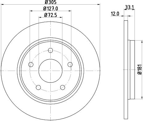 Mintex MDC2092 - Disque de frein cwaw.fr