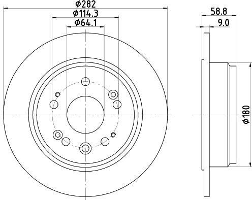 Mintex MDC2046 - Disque de frein cwaw.fr