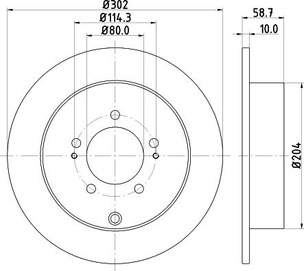 Mintex MDC2041 - Disque de frein cwaw.fr