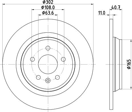 Mintex MDC2054 - Disque de frein cwaw.fr