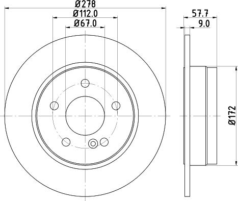 CAR BS7197 - Disque de frein cwaw.fr