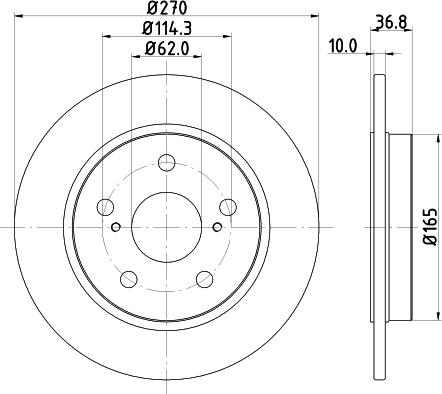 Mintex MDC2018 - Disque de frein cwaw.fr