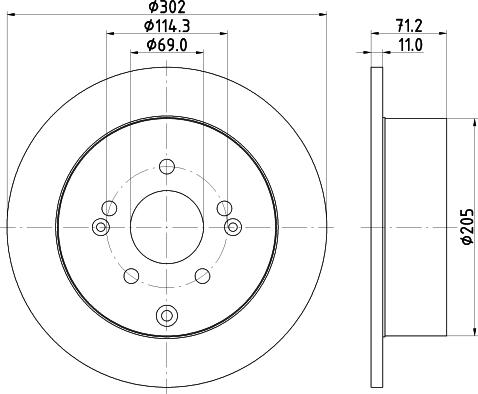 Mintex MDC2012 - Disque de frein cwaw.fr