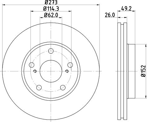 Mintex MDC2017 - Disque de frein cwaw.fr