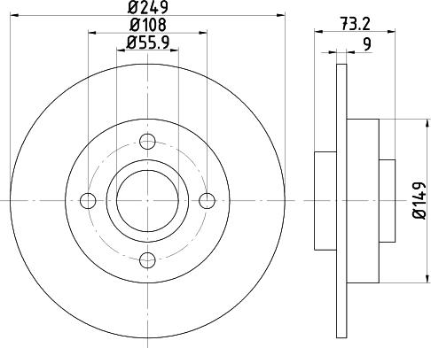 Mintex MDC2031 - Disque de frein cwaw.fr