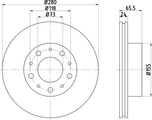 Mintex MDC2154 - Disque de frein cwaw.fr