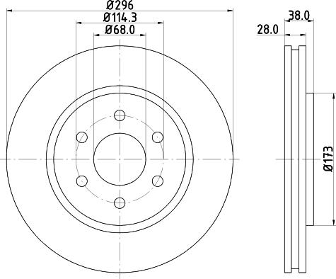 Mintex MDC2163 - Disque de frein cwaw.fr