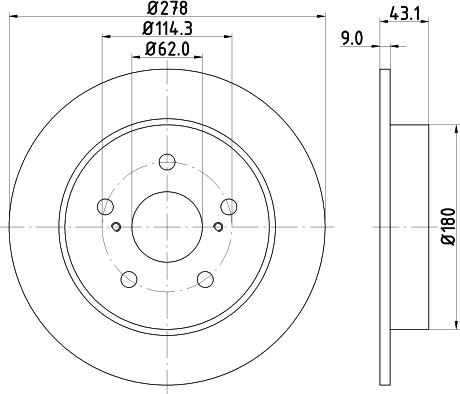 Mintex MDC2181 - Disque de frein cwaw.fr