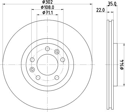 Mintex MDC2187 - Disque de frein cwaw.fr