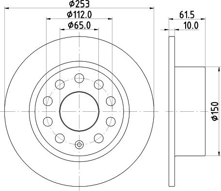 Mintex MDC2891C - Disque de frein cwaw.fr