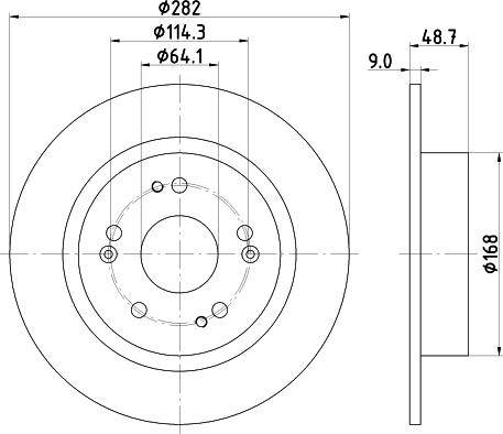 Mintex MDC2860C - Disque de frein cwaw.fr