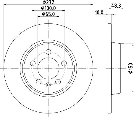 Mintex MDC2800C - Disque de frein cwaw.fr