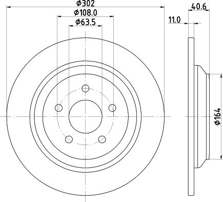 Mintex MDC2808C - Disque de frein cwaw.fr