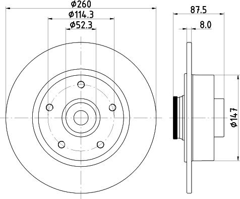 Mintex MDC2839C - Disque de frein cwaw.fr