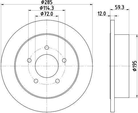 Mintex MDC2391 - Disque de frein cwaw.fr