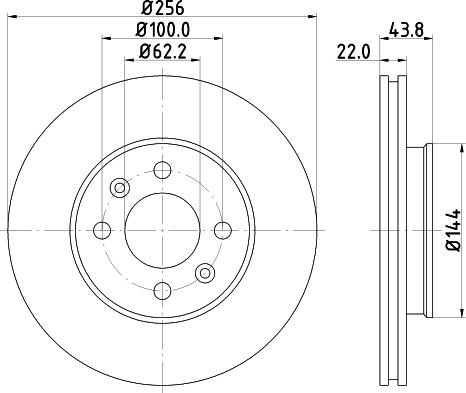 Mintex MDC2344 - Disque de frein cwaw.fr