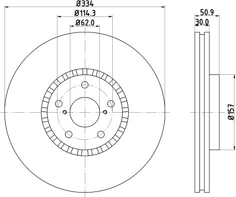 Mintex MDC2353R - Disque de frein cwaw.fr