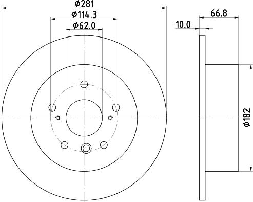 Mintex MDC2368 - Disque de frein cwaw.fr