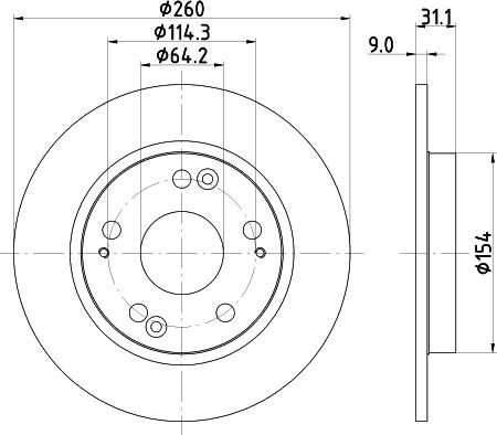 Mintex MDC2332 - Disque de frein cwaw.fr