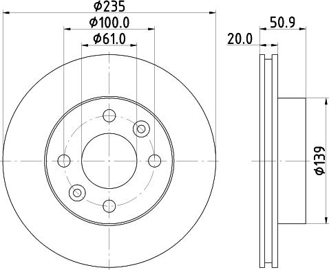 Mintex MDC2325 - Disque de frein cwaw.fr