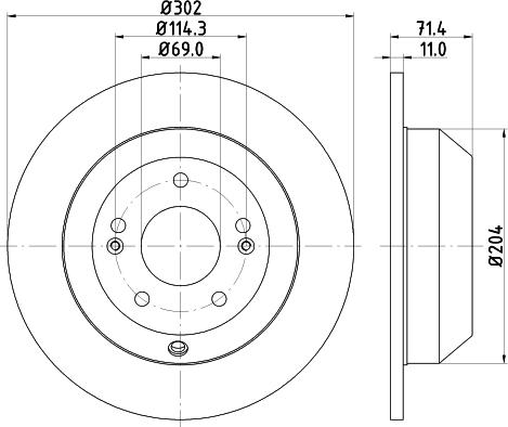 Mintex MDC2245 - Disque de frein cwaw.fr