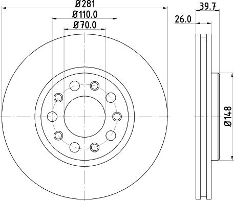 Mintex MDC2258 - Disque de frein cwaw.fr