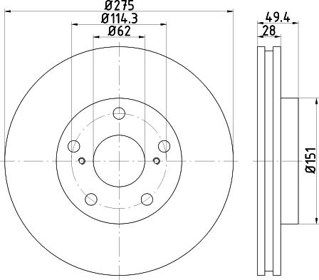 Mintex MDC2257 - Disque de frein cwaw.fr